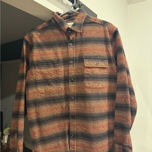 Taylor Stitch Multicolor Striped Casual Shirt